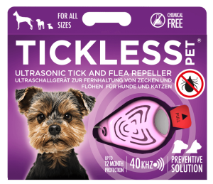 TickLess Pet Pink Ultradźwiękowe Urządzenie Chroniące Przed Kleszczami Dla Psa, Kota
