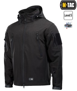 M-tac Kurtka Softshell Z Podpinką Polar Black