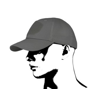 Camo Czapka z Daszkiem - Taktyczna Baseball Mesh Szara