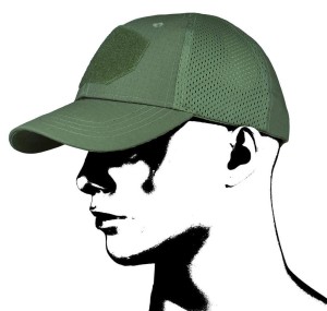 Camo Czapka z Daszkiem - Taktyczna Baseball Mesh Zielona