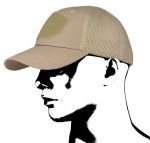 Camo Czapka z Daszkiem - Taktyczna Baseball Mesh Piaskowa
