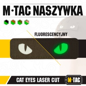 M-tac Naszywka Cat Eyes Ranger Green Laser Cut Patche GID