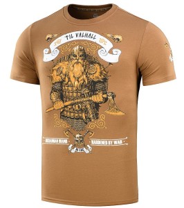 M-Tac Koszulka T-Shirt Wzór Til Valhall Viking Coyote Brown
