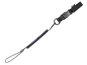M-Tac Smycz-Retraktor Lite Kombinowana Z D-Ringiem I Fastexem Black