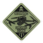 M-Tac Naklejka Drones Zone Small Ranger Green