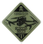 M-Tac Naklejka Drones Zone Large Duża Ranger Green 