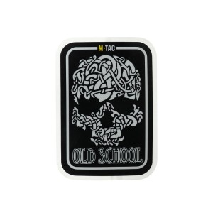 M-Tac Naklejka Old School Skull Small Odblaskowa Black