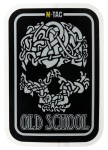M-Tac Naklejka Old School Skull Large Odblaskowa Black