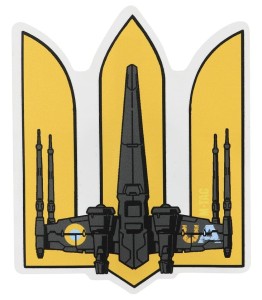 M-TAC Naklejka Ukraina Tryzub UA - Wing Small Yellow