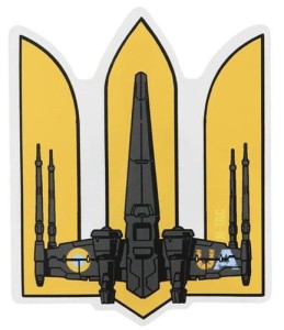 M-TAC Naklejka Ukraina Tryzub UA - Wing Large Yellow 