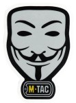 M-Tac Naklejka Anonymous Odblaskowa Black