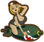 Camo Emblemat Patch Naszywka Bomb Girl
