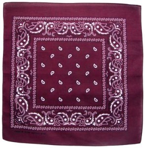 Chusta Apaszka Arafatka 100% Bawełna 55x55 Bordowa