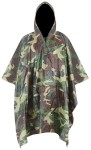 Camo Ponczo Peleryna Płaszcz Przeciwdeszczowy Woodland