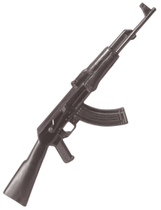 Dominator Atrapa Karabinu AK 47 Kałasznikow Gumowy Czarny 
