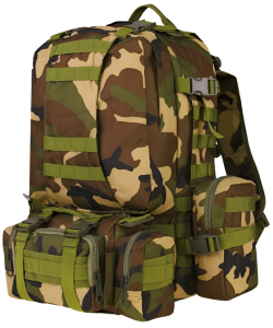 Dominator Plecak Wojskowy Pojemny Superpack Z Modułami 50L Woodland