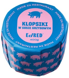 Ed Red Żywność Konserwowa Rzemieślnicza 400 G Smak Klopsiki W Sosie Grzybowym