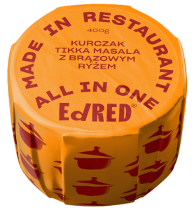 Ed Red Żywność Konserwowa Rzemieślnicza 400 G Kurczak Tikka Masala Z Brązowym Ryżem