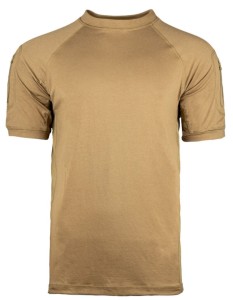 Texar Koszulka Taktyczna T-shirt Z Kieszeniami I Panelem Velcro Coyote
