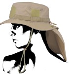 Camo Kapelusz BOONIE z Osłoną Karku Ripstop Piaskowy