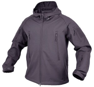 Kurtka z kapturem Softshell Falcon Texar Szara