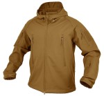 Kurtka z kapturem Softshell Falcon Texar Coyote