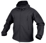Kurtka z kapturem Softshell Falcon Texar Czarny