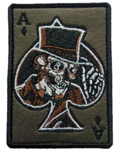 Plakietka Rzep Naszywka Ace Of Spades As Pik Olive