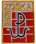 Plakietka Rzep Naszywka Haft Batalion Zośka