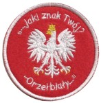 Plakietka Rzep Naszywka Haft Orzeł Biały Godło