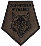 Plakietka Rzep Naszywka Haft Żołnierze Wyklęci Wilk