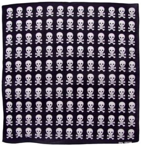 Chusta Apaszka Arafatka 100% Bawełna 55x55 Skull4