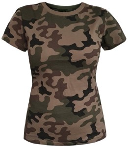 Texar Koszulka Damska Wojskowa Bawełna T-Shirt Pl Camo