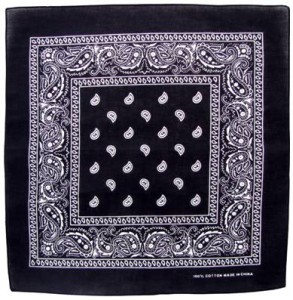 Chusta Apaszka Arafatka 100% Bawełna 55x55 Czarna