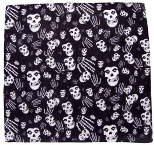 Chusta Apaszka Arafatka 100% Bawełna 55x55 Skull2