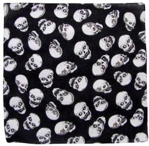 Chusta Apaszka Arafatka 100% Bawełna 55x55 Skull1