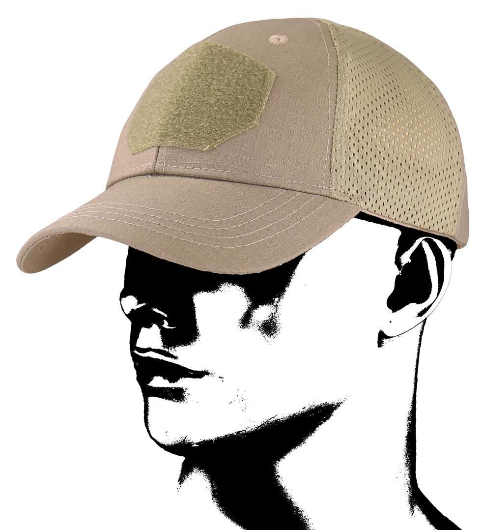 Camo Czapka z daszkiem mesh piaskowa