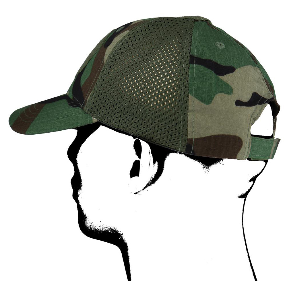 Camo Czapka z daszkiem mesh woodland