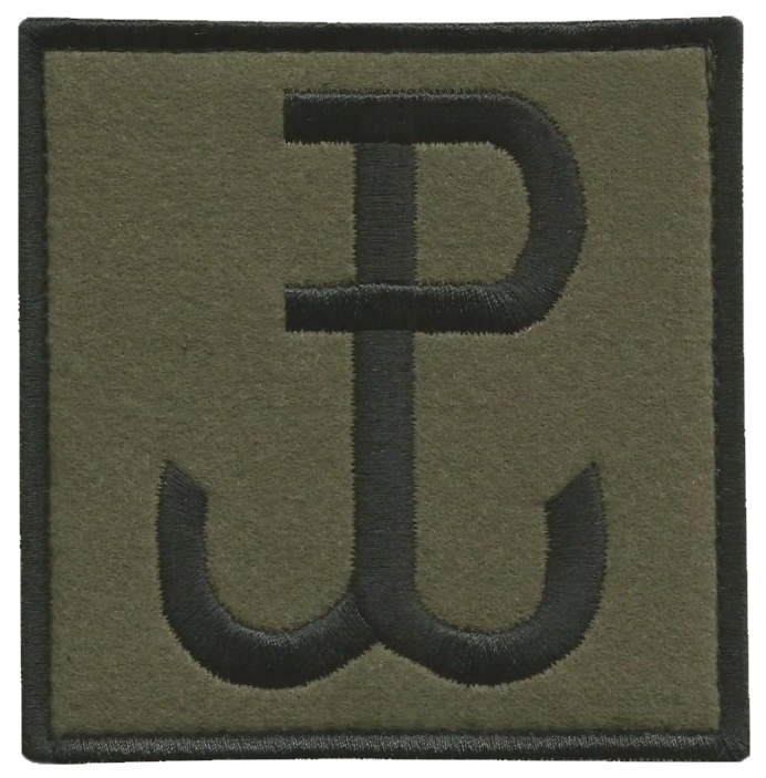 Plakietka-Naszyfka-Haft-Polska-Walczaca-Olive