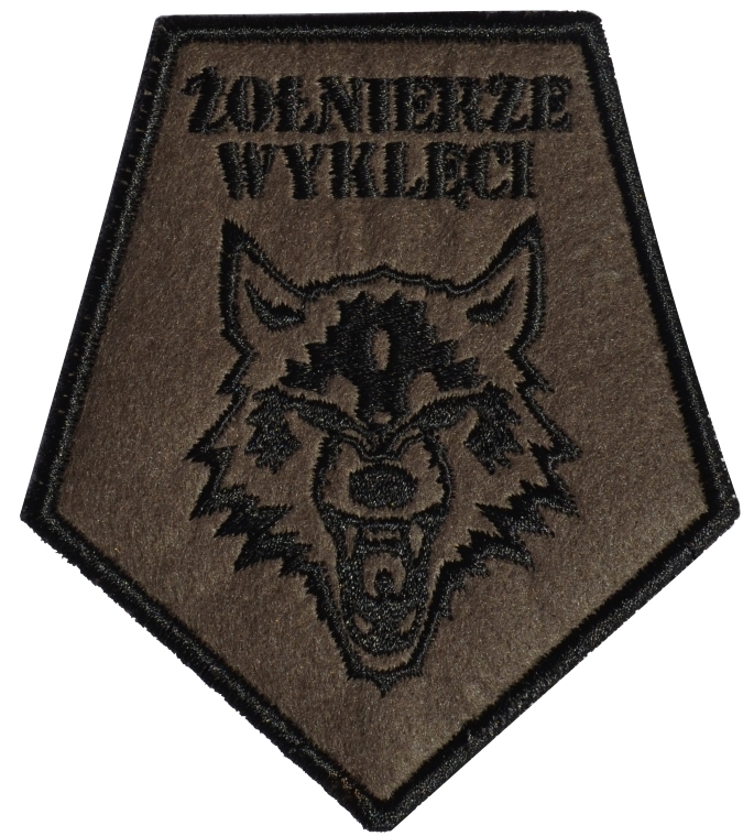 Plakietka-Naszyfka-Haft-Żołnierze-Wyklęci-Wilk
